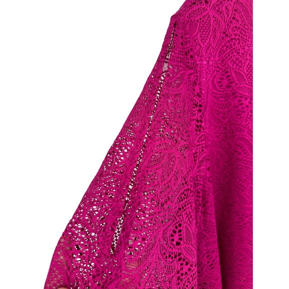 Any Wear by Catherines 3/4 Sleeve Lace Overlay Tunic Size 3X - Picture 6 of 9